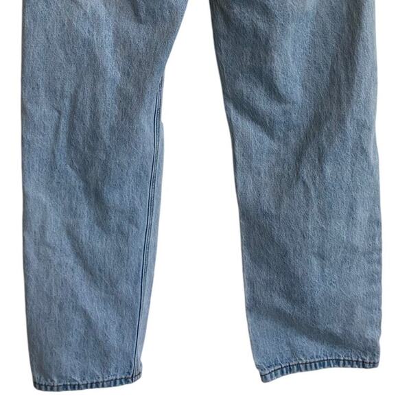 PP Denim Fairmount Straight Leg Jean Light Wash‎ Blue Ripped Knee Jeans 6 - Picture 15 of 15